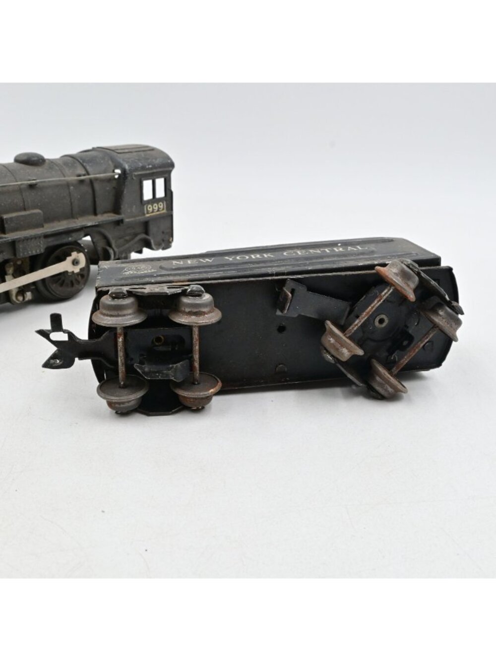 Marx 999 O Gauge Steam Locomotive Engine & New York Central Tender Untested - Picture 4 of 8